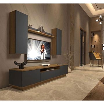 Decoraktiv Trendstyle 5ds Pera Antrasit Mdf Tv Ünitesi Tv Sehpası