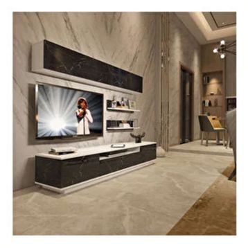Decoraktiv Trendstyle 5s Beyaz Siyah Mdf Tv Ünitesi Tv Sehpası