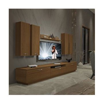 Decoraktiv Trendstyle 8d Naturel Ceviz Slm Tv Ünitesi Tv Sehpası