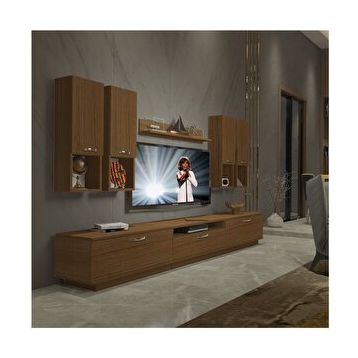 Decoraktiv Trendstyle 8da Naturel Ceviz Mdf Tv Ünitesi Tv Sehpası