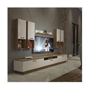 Decoraktiv Trendstyle 8das Beyaz Pera Mdf Tv Ünitesi Tv Sehpası
