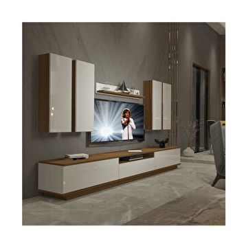Decoraktiv Trendstyle 8ds Beyaz Ceviz Slm Tv Ünitesi Tv Sehpası