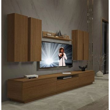 Decoraktiv Trendstyle 8ds Naturel Ceviz Mdf Tv Ünitesi Tv Sehpası