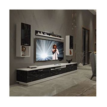 Decoraktiv Trendstyle Beyaz Antrasit 270da Mdf Tv Ünitesi Tv Sehpası
