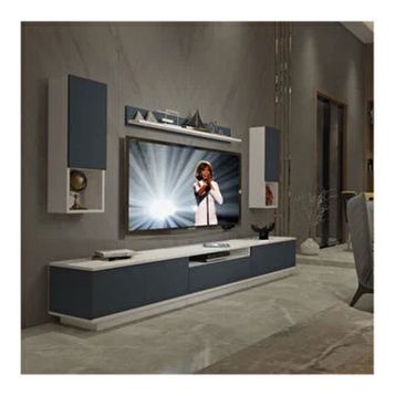 Decoraktiv Trendstyle Beyaz Antrasit 270das Mdf Tv Ünitesi Tv Sehpası