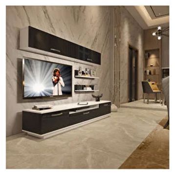 Decoraktiv Trendstyle Beyaz Siyah 5 Mdf Tv Ünitesi Tv Sehpası