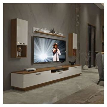 Decoraktiv Trendstyle Ceviz Beyaz 270da Slm Tv Ünitesi Tv Sehpası
