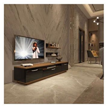 Decoraktiv Trendstyle Ceviz Siyah 4 Mdf Tv Ünitesi Tv Sehpası