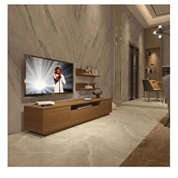 Decoraktiv Trendstyle Naturel Ceviz 4s Mdf Tv Ünitesi Tv Sehpası