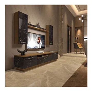 Decoraktiv Trendstyle Pera Siyah 5d Mdf Tv Ünitesi Tv Sehpası