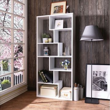 Decoratika Serra Beyaz Kitaplık