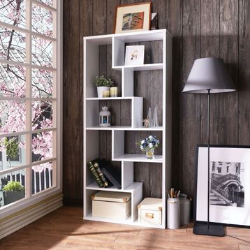 Decoratika Serra Beyaz Kitaplık