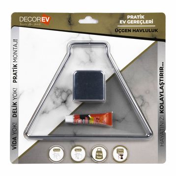 Decorev DC-4778 Krom Üçgen Havluluk