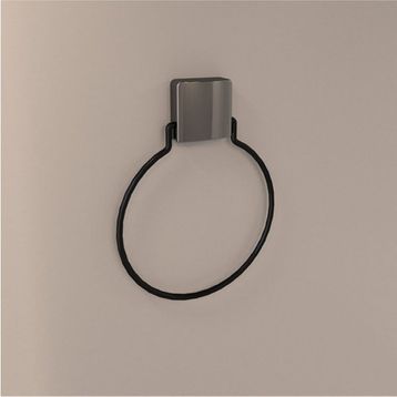 Decorev DC5059 Siyah Yuvarlak Havluluk