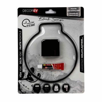 Decorev DC5059 Siyah Yuvarlak Havluluk