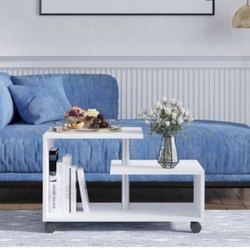 Decormet 030010078604040 Beyaz Karanfil Sehpa