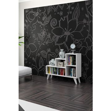 Decormet 030010080604040 Beyaz Nisa Kitaplık