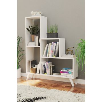Decormet 030010080604040 Beyaz Nisa Kitaplık