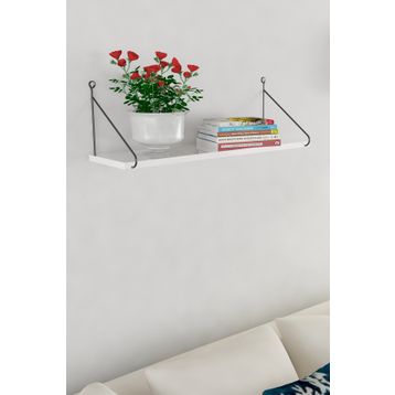 Decormet Armoni Beyaz 200X720 mm Duvar Rafı