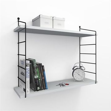 Decormet Armoni Beyaz 200X720 mm Duvar Rafı