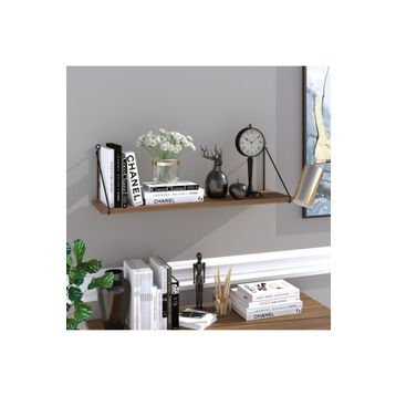 Decormet Armoni Ceviz 200X720 mm Duvar Rafı