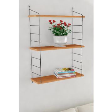 Decormet Armoni Ceviz 200X720 mm Duvar Rafı
