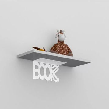 Decormet Book Beyaz Raf Seti
