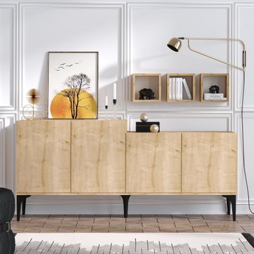 Decormet Dec-20059 Magne Safir Meşe Konsol