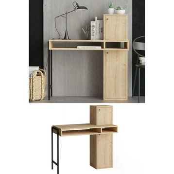 Decormet DEC0138 Dora 100x106 cm Meşe Çalışma Masası