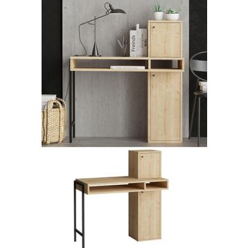 Decormet DEC0138 Dora 100x106 cm Meşe Çalışma Masası