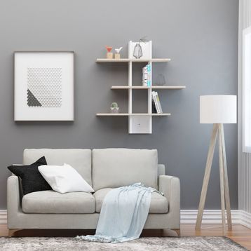 Decormet Defne Beyaz Duvar Rafı