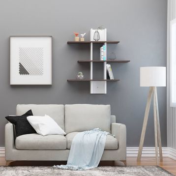 Decormet Defne Beyaz Duvar Rafı