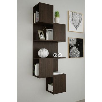 Decormet Leylak Wenge 2 Duvar Rafı