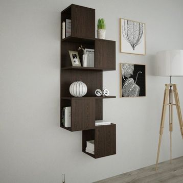 Decormet Leylak Wenge 2 Duvar Rafı