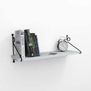 Decormet Seramoni 1 Raflı Beyaz Raf Seti