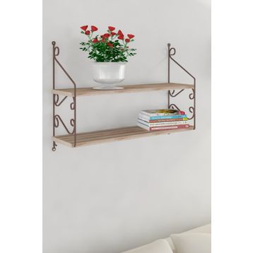 Decormet Seramoni 2 Raflı Sakramento Adena Raf Seti