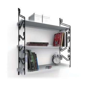 Decormet Seramoni 3 Raflı Beyaz Raf Seti
