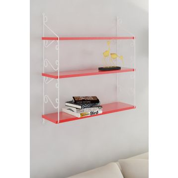 Decormet Seramoni 3 Raflı Beyaz Raf Seti