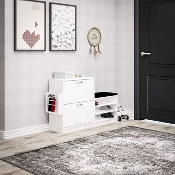 Decormet Trend Beyaz Ayakkabı Dolabı