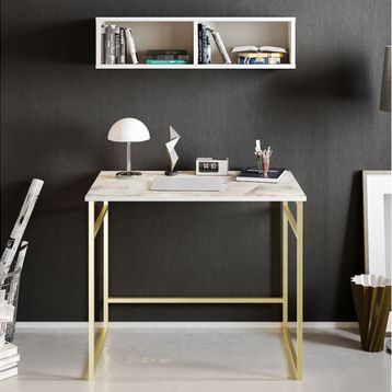 Decorotika Gama Beyaz Gold Çalışma Masası