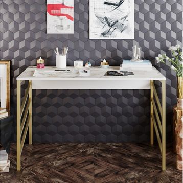 Decorotika Tuna Gold Çalışma Masası