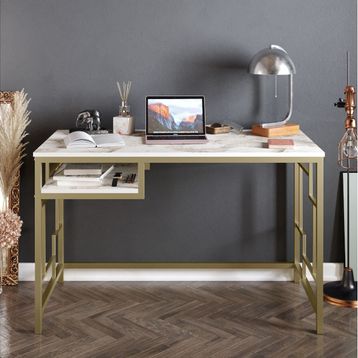 Decorotika Victory Gold Çalışma Masası