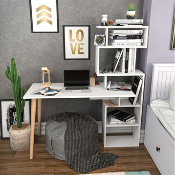 Decorotika Vina Beyaz Çalışma Masası