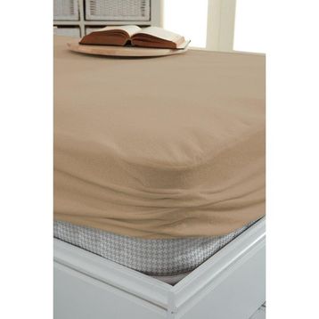 Decovilla 120x200 cm Kum Beji Renkli Micro Fitted Sıvı Geçirmez Alez