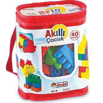 Dede 01021 40 Parça Akıllı Çocuk Blokları