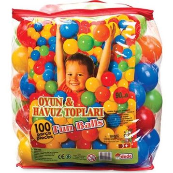Dede 01755 100 adet 9 cm Oyun ve Havuz Topu