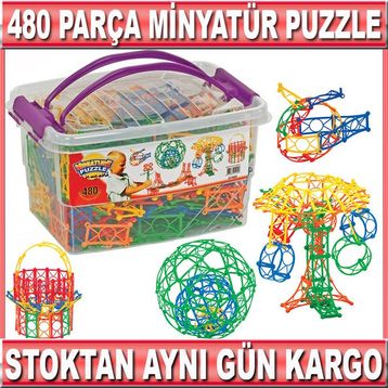 Dede 01905 Minyatür 480 Parça Puzzle