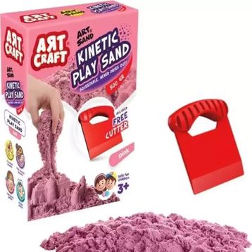 Dede 03688 Aksesuarlı Pembe Kinetik 500 gr Oyun Kumu