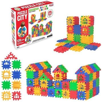 Dede 3703 Puzzle City 128 Parça Puzzle