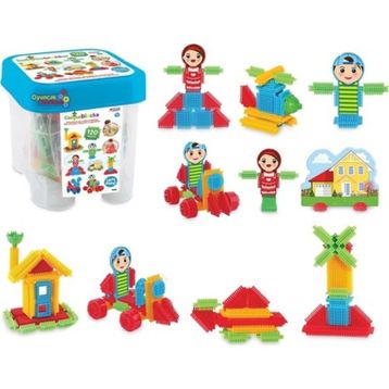 Dede Kaktüs Kovalı 120 Parça Lego Yapboz Bloklar